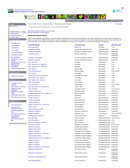 Advanced Search Results | USDA PLANTS