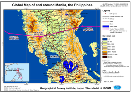 Global Map of and Around Manila, the Philippines (GLIDE: Global Unique Disaster Identifier) 120•‹0'0"E 121•‹0'0"E 122•‹0'0"E