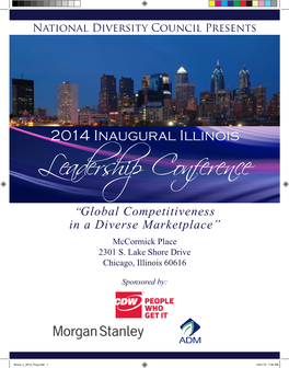 Leadership Conference “Global Competitiveness in a Diverse Marketplace” Mccormick Place 2301 S