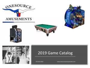 2019 Game Catalog
