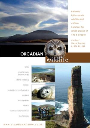 Orcadian Wildlife Tours Leaflet