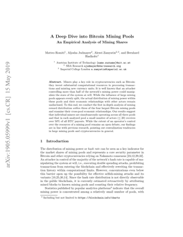 Arxiv:1905.05999V1 [Cs.CR] 15 May 2019 Transactions from Entering the Blockchain and Eﬀectively Rewriting the Transac- Tion History Within Computational Limits