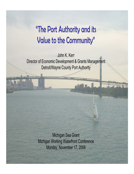 Detroit/Wayne County Port Authority