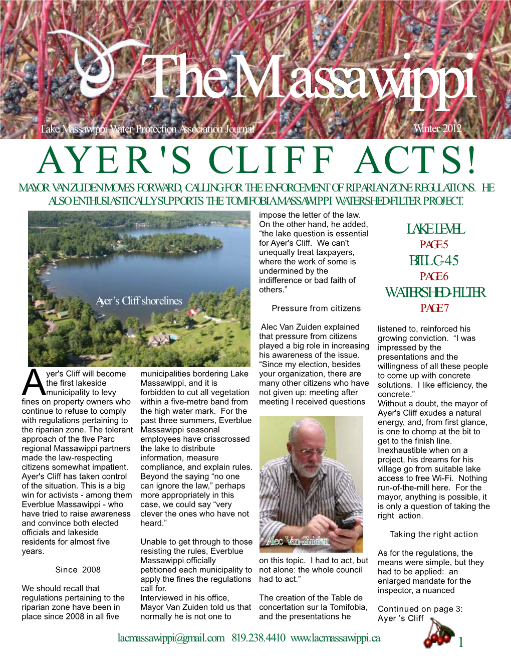 Ayer's Cliff Acts! Mayor Van Zuiden Moves Forward, Calling for the Enforcement of Riparian Zone Regulations