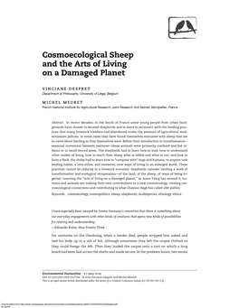 Cosmoecological Sheep and the Arts of Living on a Damaged Planet