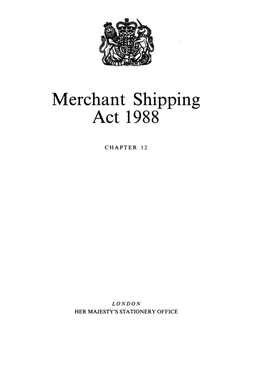 Merchant Shipping Act 1988