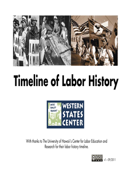 Labor History Timeline