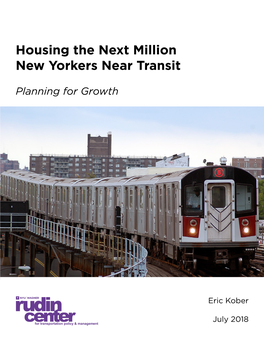 Housing the Next Million New Yorkers Near Transit