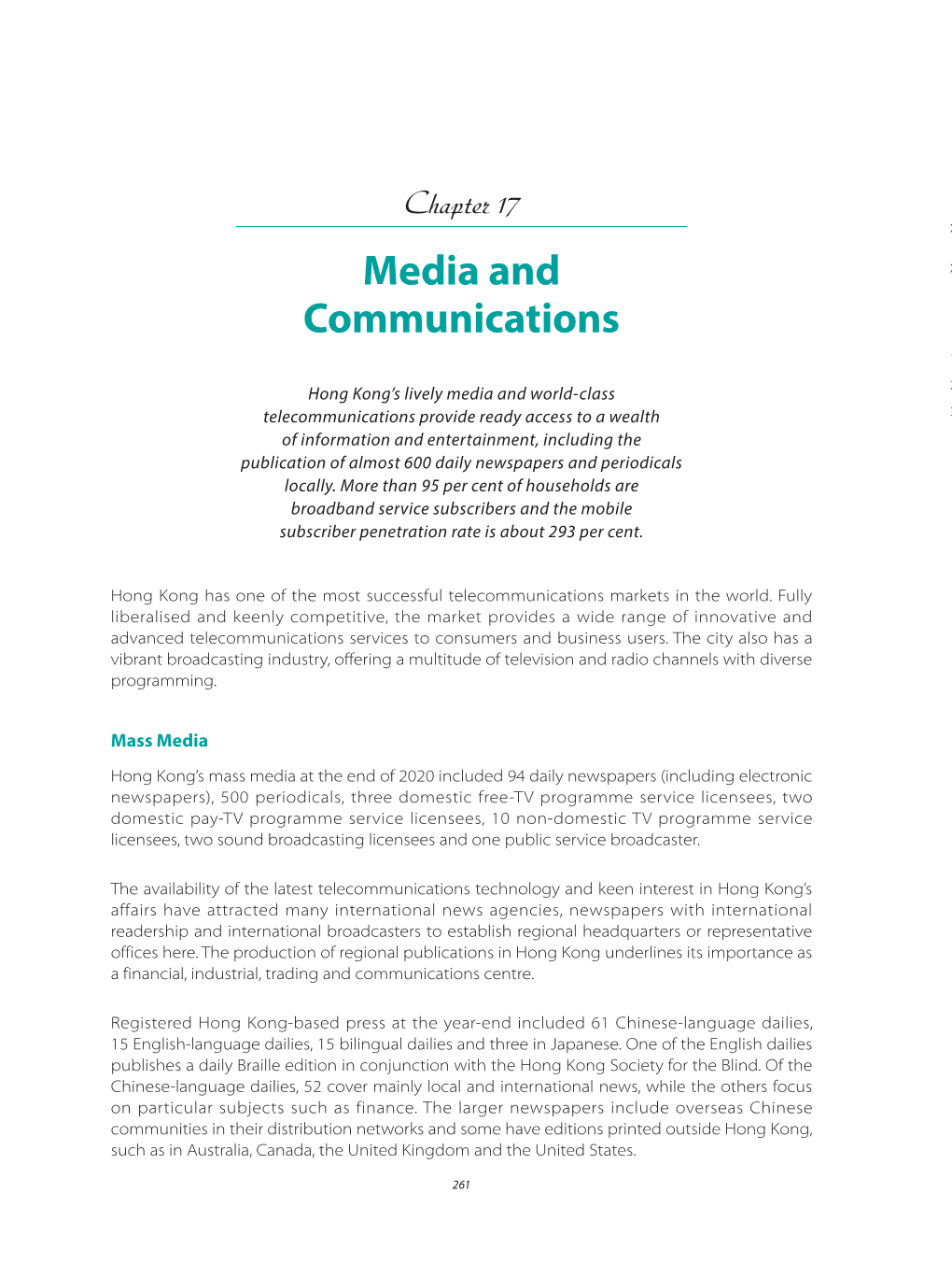 Chapter 17 Xx1xx Media and Xx2xx Communications