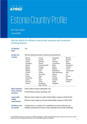 Country Profile Estonia 2020