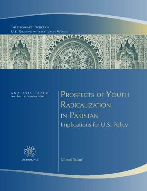 Prospects of Youth Radicalization in Pakistan