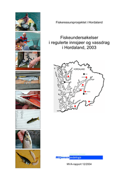 Fiskeundersøkelser I Regulerte Innsjøer Og Vassdrag I Hordaland, 2003