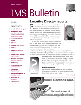 IMS Bulletin 35(4)