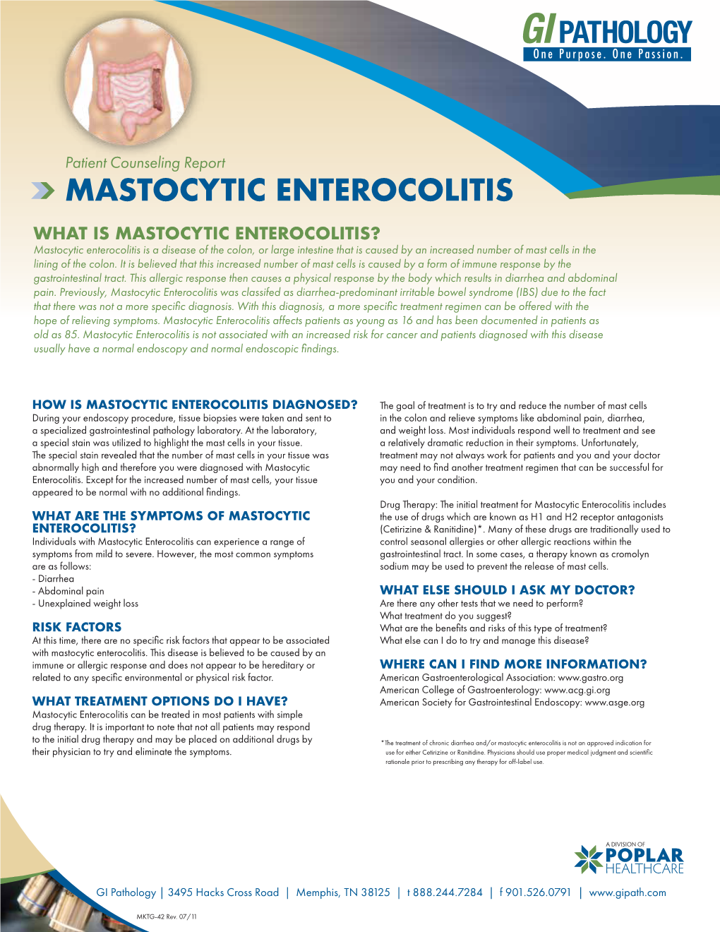 Mastocytic Enterocolitis