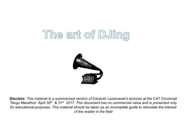 The Art of Djing -Eduardo Lazarowski Useful Books to Consult
