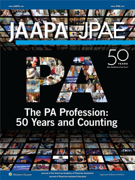 The PA Profession: 50 Years and Counting