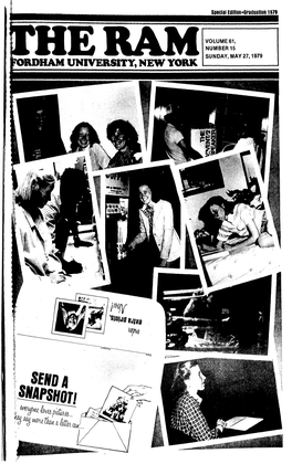 Rdham University, New York Page 2 the Ram, Sunday, May 27, 1979