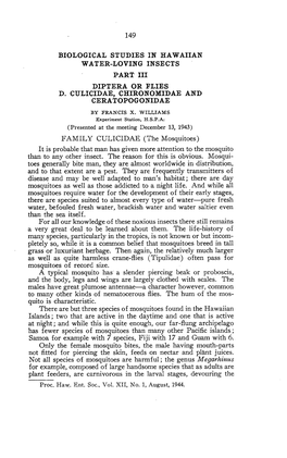 ^ Haw. Ent. Soc, Vol. XII, No. 1, August, 1944. 150 Young of Other Mosquitoes That Live in Tree Holes, the Butts of Bamboos, Rain Barrels, Etc