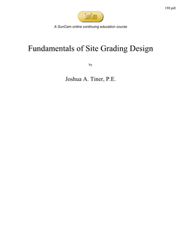 Fundamentals of Site Grading Design