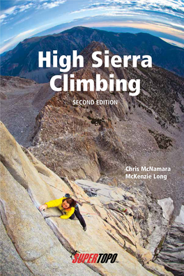 High Sierra Climbing Titlesecond EDITION