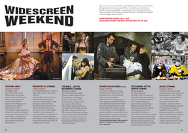 Widescreen Weekend 2009 Brochure