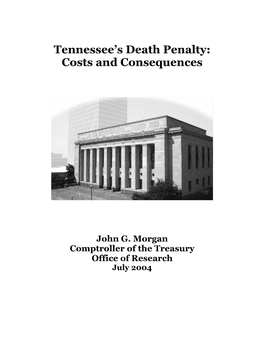 Tennessee's Death Penalty: Costs and Consequences