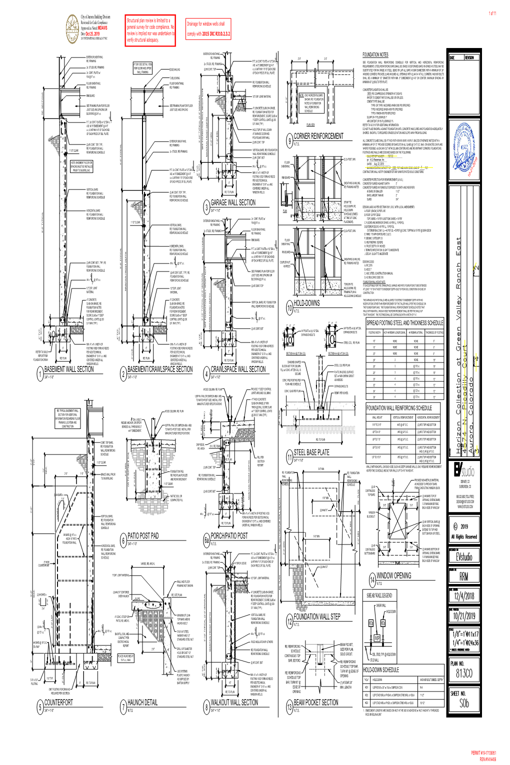 S1b BASEMENT FOUNDATION PLAN