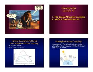 Oceanography Lecture 12