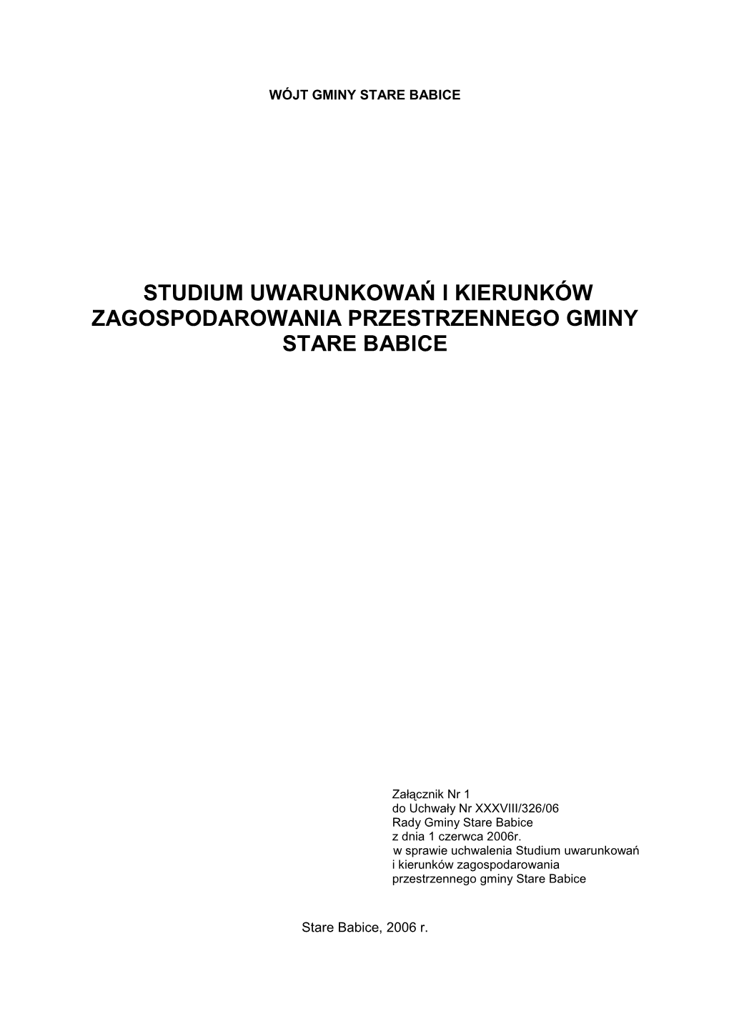 Studium Uwarunkowań I Zagospodarowania Przestrzennego