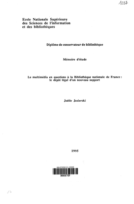 Multimédia En Questions À La Bibliothèque Nationale De France