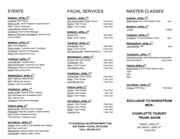 Master Classes Facial Services