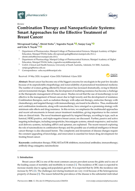 Smart Approaches for the Effective Treatment of Breast Cancer