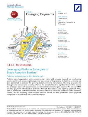 Emerging Payments North America United States TMT Payments, Processors, & IT Services