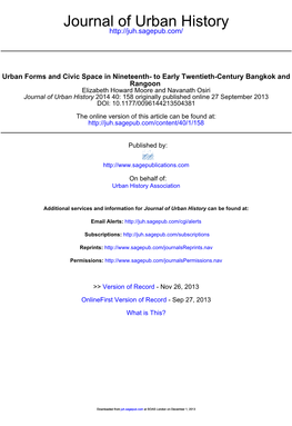 Journal of Urban History