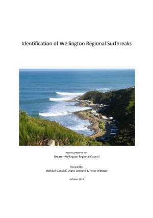 Identification of Wellington Regional Surfbreaks
