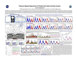 Physics-Based Approach to Predict the Solar Activity Cycles Irina N