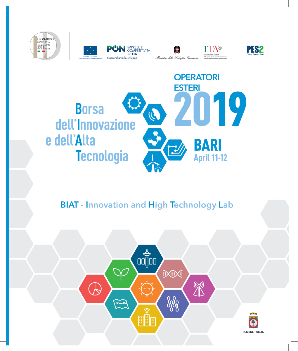 Innovation and High Technology Lab OPERATORI ESTERI