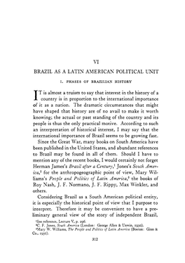 Vi Brazil As a Latin American Political Unit