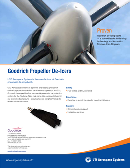 Goodrich Propeller De-Icers