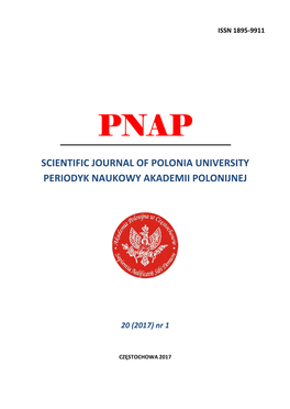 Scientific Journal of Polonia University Periodyk Naukowy Akademii Polonijnej