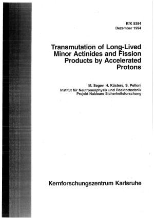 Transmutation of Long-Lived Minor Actinides and Fission Products by Accelerated Protons
