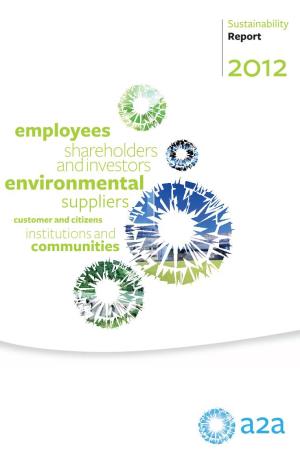 Environmental Suppliers Customer and Citizens Institutions and Communities Susainability Report - 2012 1 Index