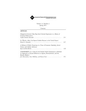 JSEL Volume 12, Issue 2