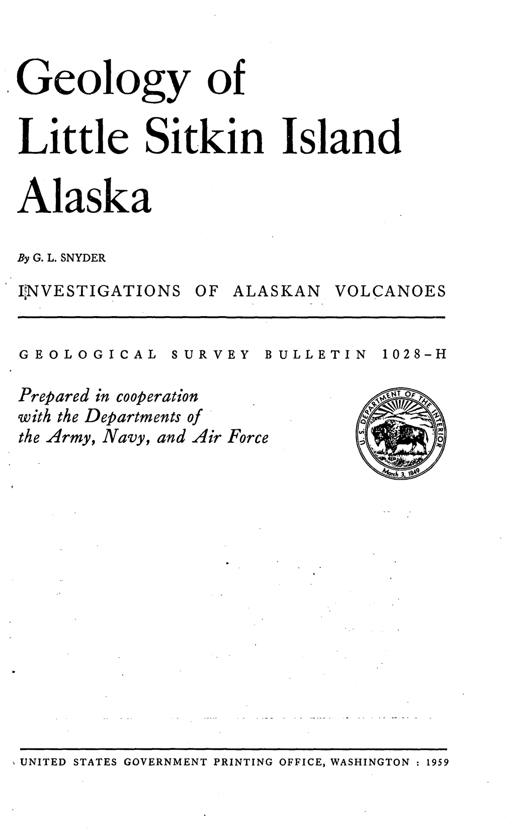 Geology of Little Sitkin Island, Alaska