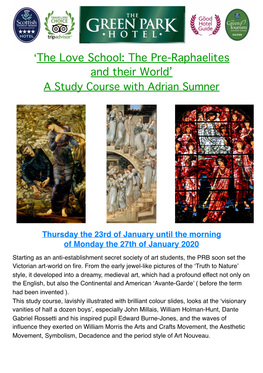 The Pre-Raphaelites Jan 2020
