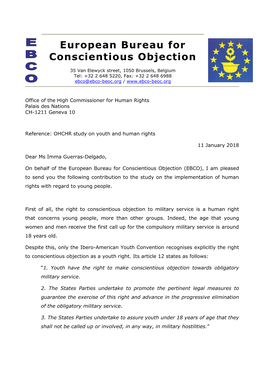 European Bureau for Conscientious Objection to Military Service
