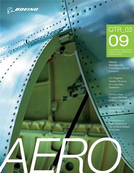 Qtr 02 09 a Quarterly Publication Boeing.Com/Commercial/ Aeromagazine