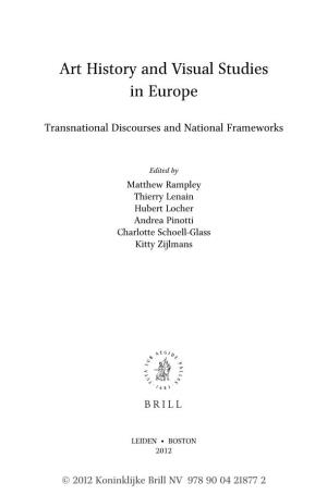 Art History and Visual Studies in Europe