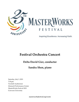 Festival Orchestra Concert