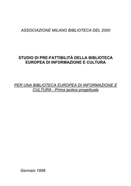 Associazione Milano Biblioteca Del 2000